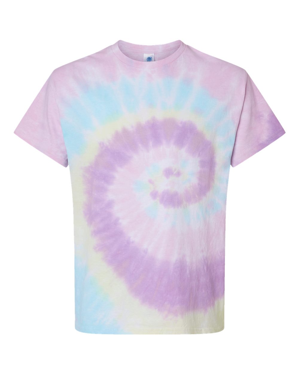 CUSTOM TIE DYE TEE BRIGHT RAINBOW BLEND