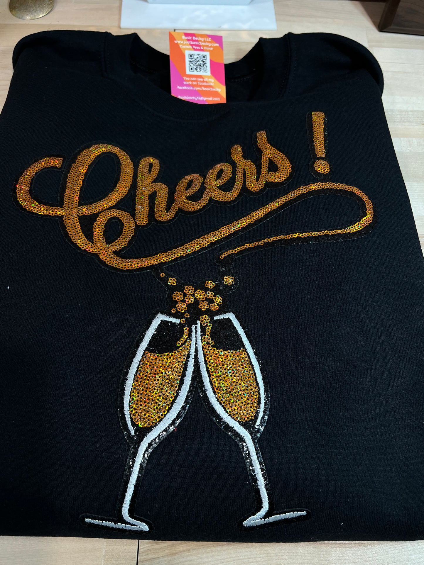 CHEERS SEQUIN PATCH