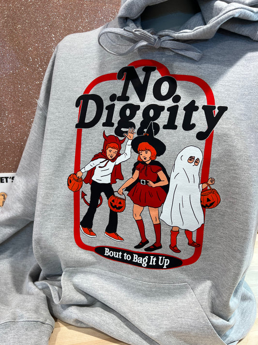 NO DIGGITY BOUT TO BAG IT UP HALLOWEEN