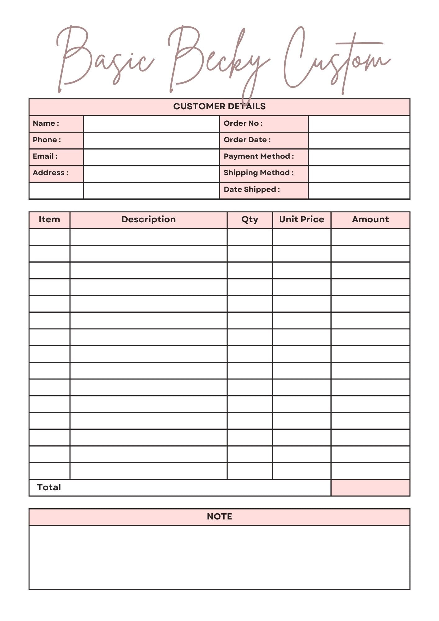 CUSTOM ORDER LINK - DO NOT USE UNLESS I SEND IT TO YOU