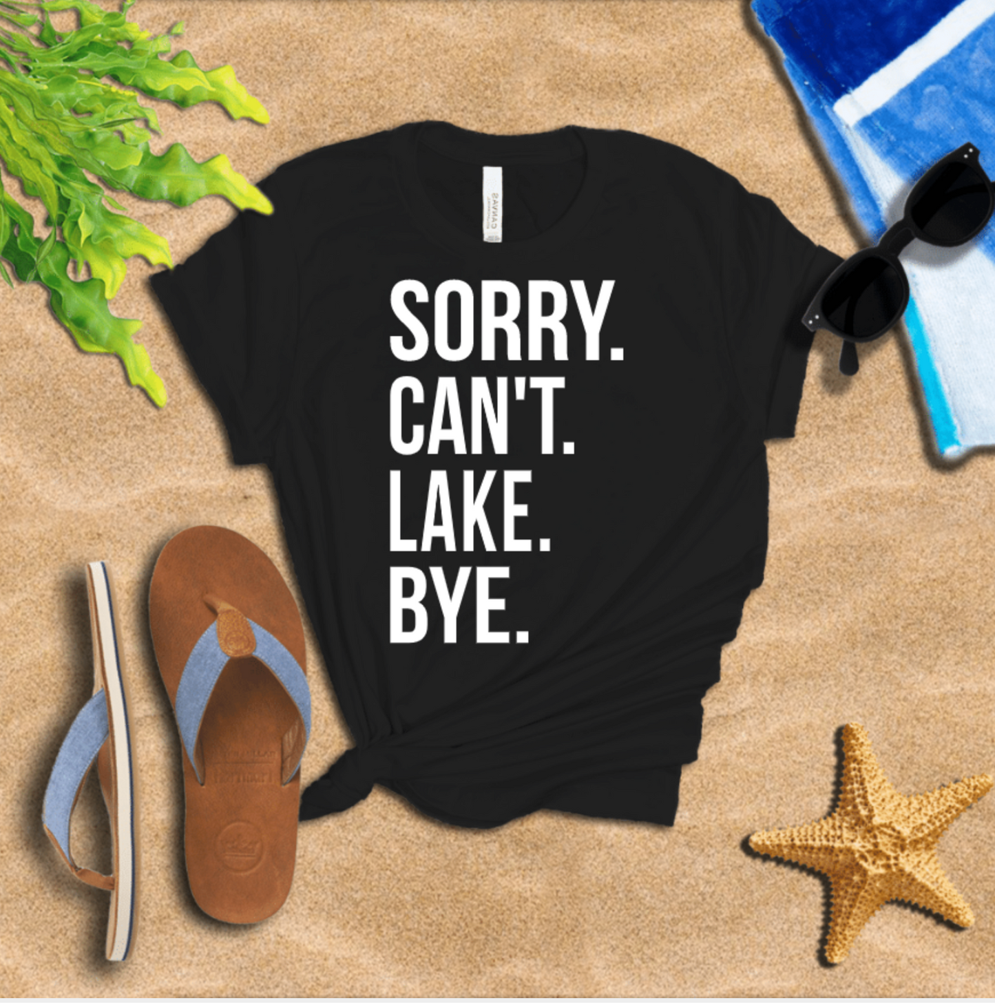 SORRY. CAN'T. LAKE. BYE.