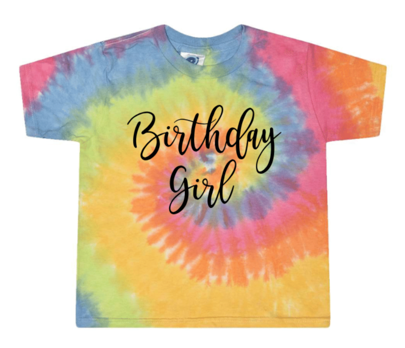 BIRTHDAY GIRL ON TIE DYE