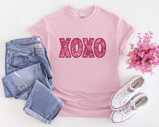 XOXO FAUX SEQUIN