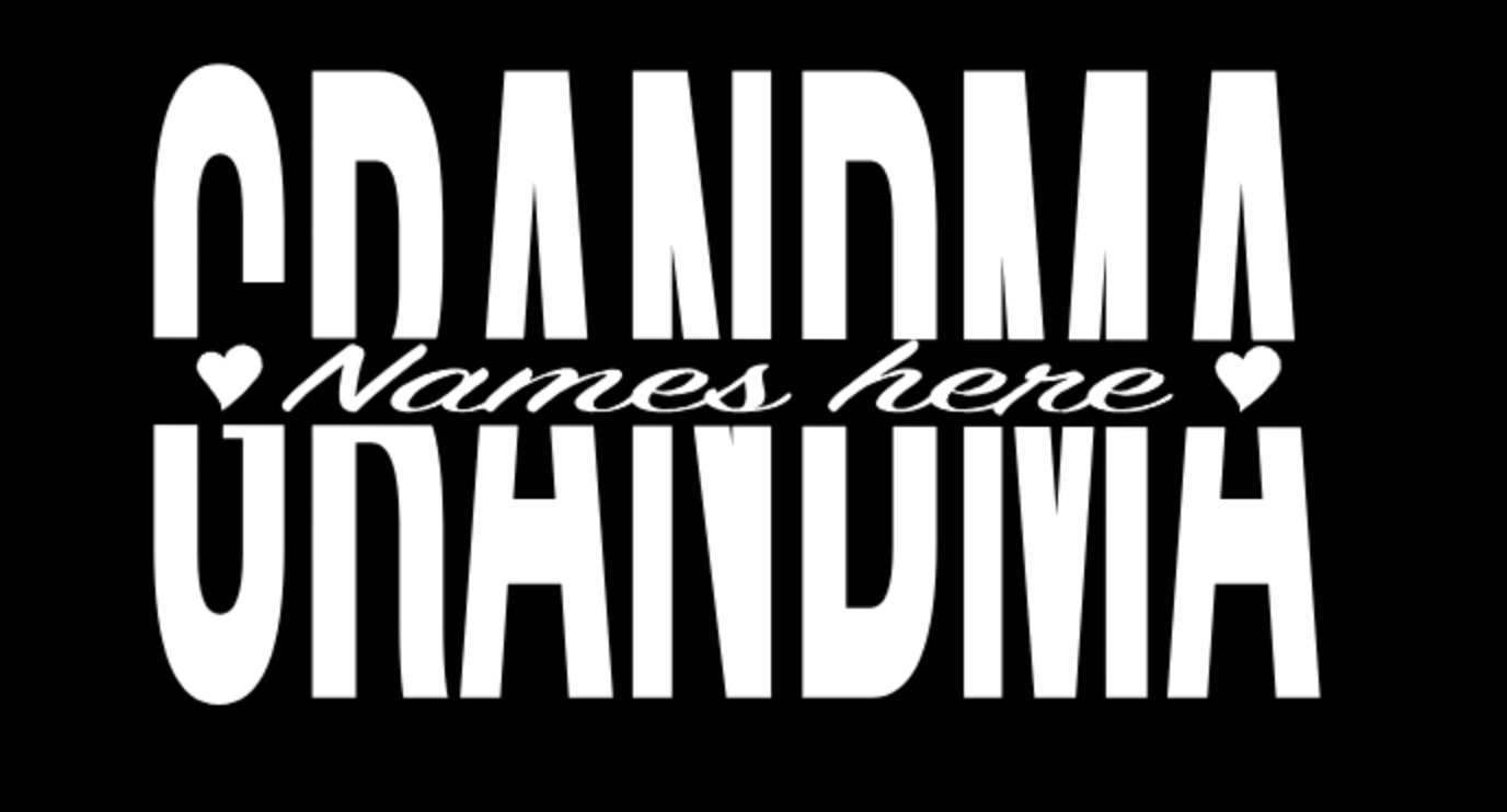 CUSTOM NAME WITH NAMES INSIDE