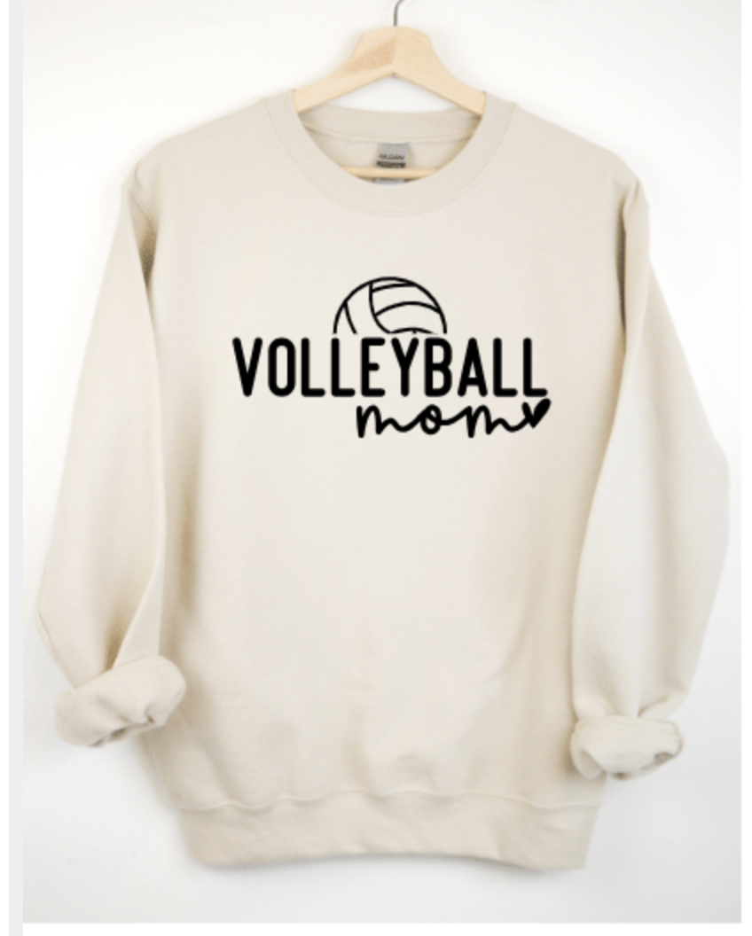 VOLLEYBALL MOM WITH HEART