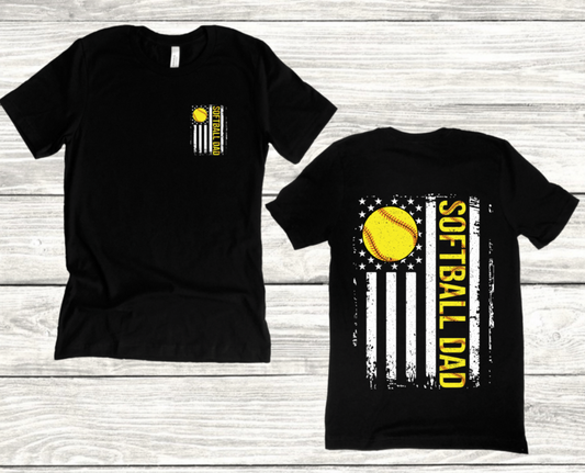 SOFTBALL DAD FLAG DESIGN