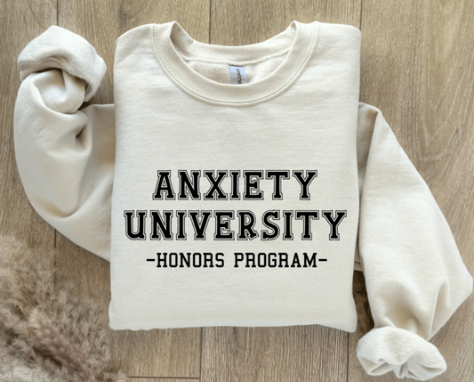 ANXIETY UNIVERSITY HONORS PROGRAM