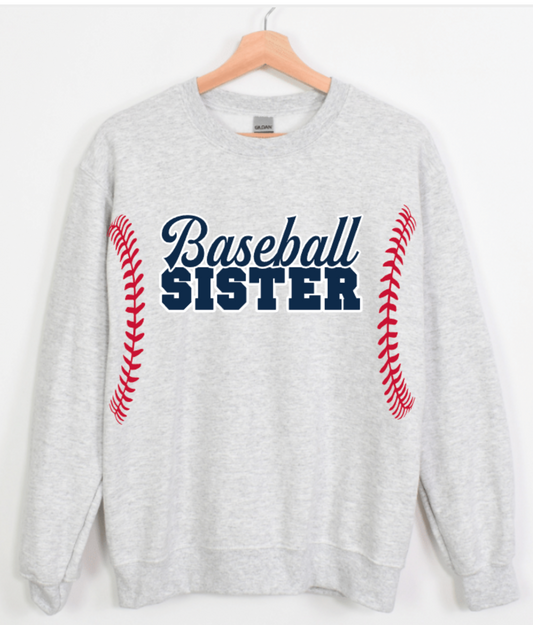PERSONALIZED BASEBALL SISTER WITH NAME AND NUMBER