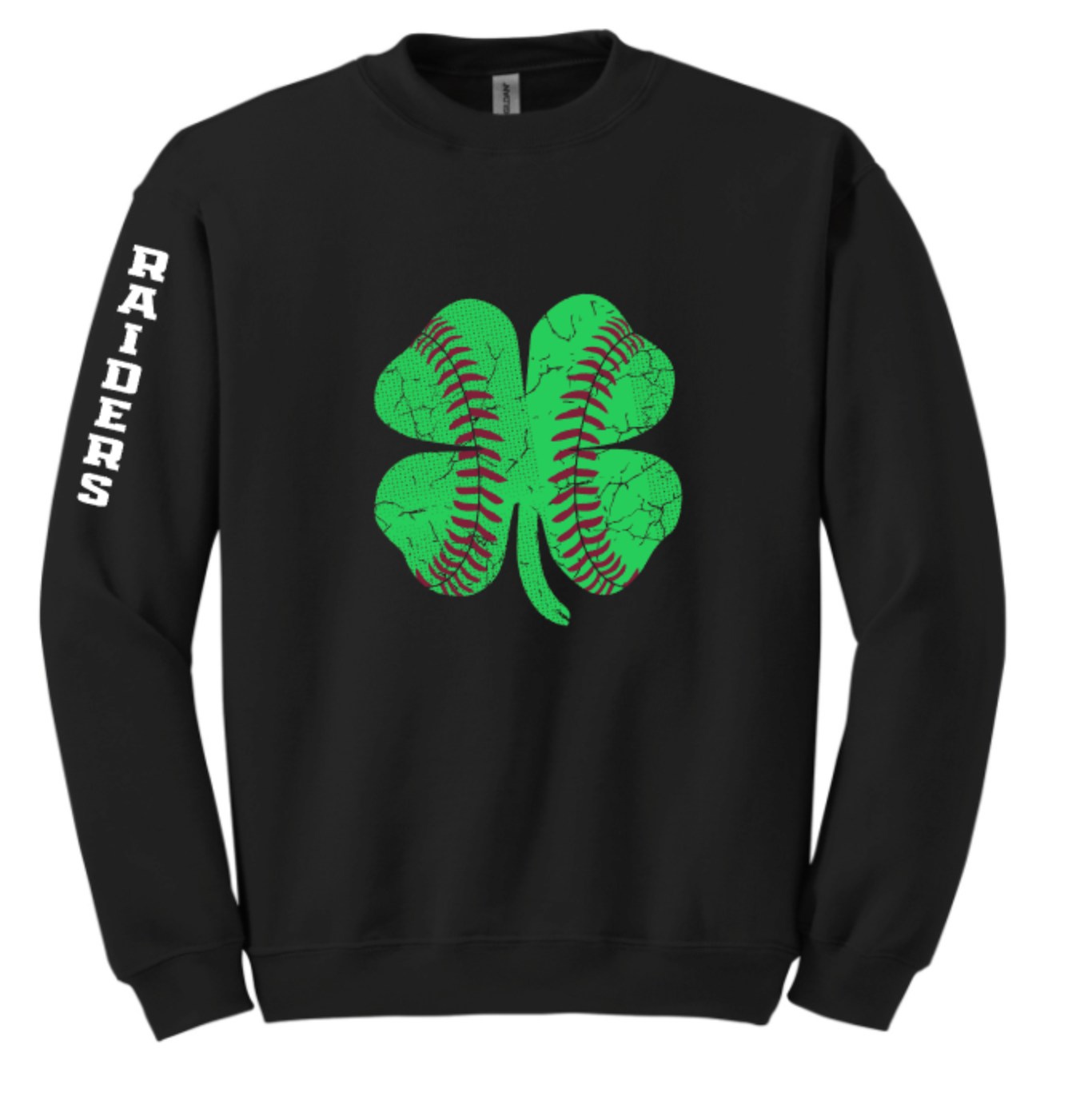 SHAMROCK BASEBALL WITH RAIDERS ON SLEEVE
