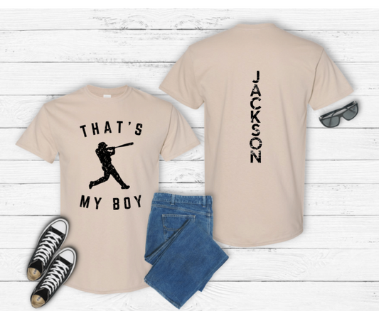 THAT'S MY BOY WITH NAME ON BACK