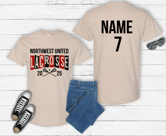 CUSTOMIZED LACROSSE DESIGN (CHANGE TOP LINE AND YEAR)