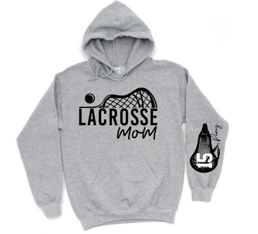 CUSTOMIZED SLEEVE WITH LACROSSE MOM ON FRONT