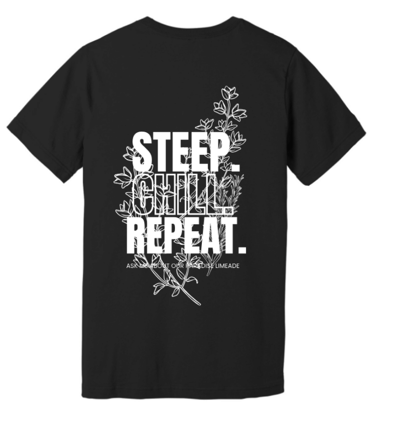 THE IRIE CUP EMPLOYEE GEAR STEEP CHILL REPEAT DESIGN