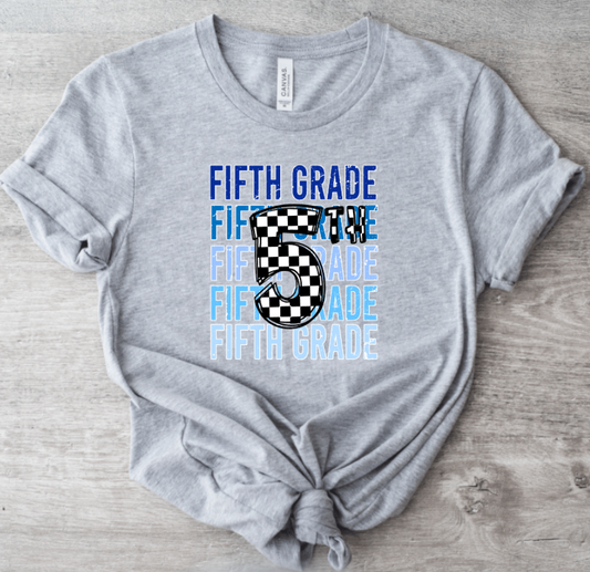 BLACK AND WHITE CHECKER FIFTH GRADE