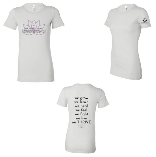 THRIVE Women’s Relaxed Jersey Tee VINTAGE WHITE