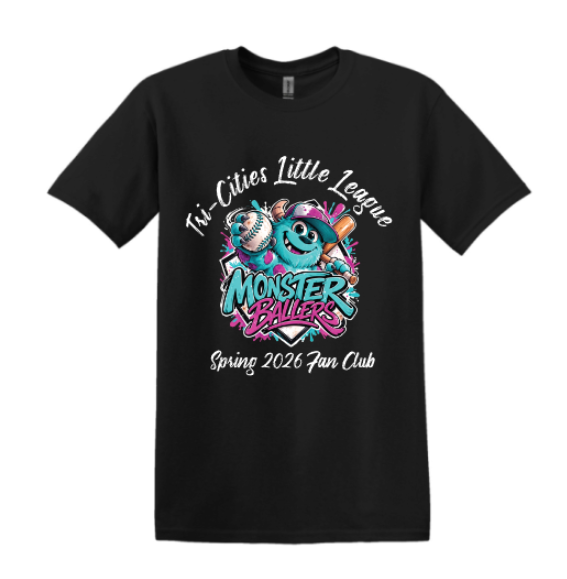 TRI CITIES LITTLE LEAGUE MONSTER BALLERS SPRING 2026 FAN CLUB