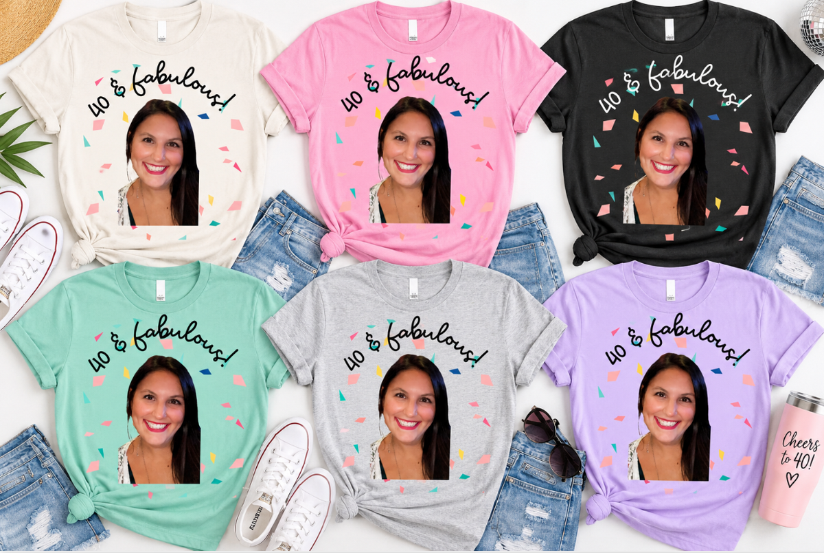 SPECIAL BIRTHDAY TEE PHOTO CONFETTI