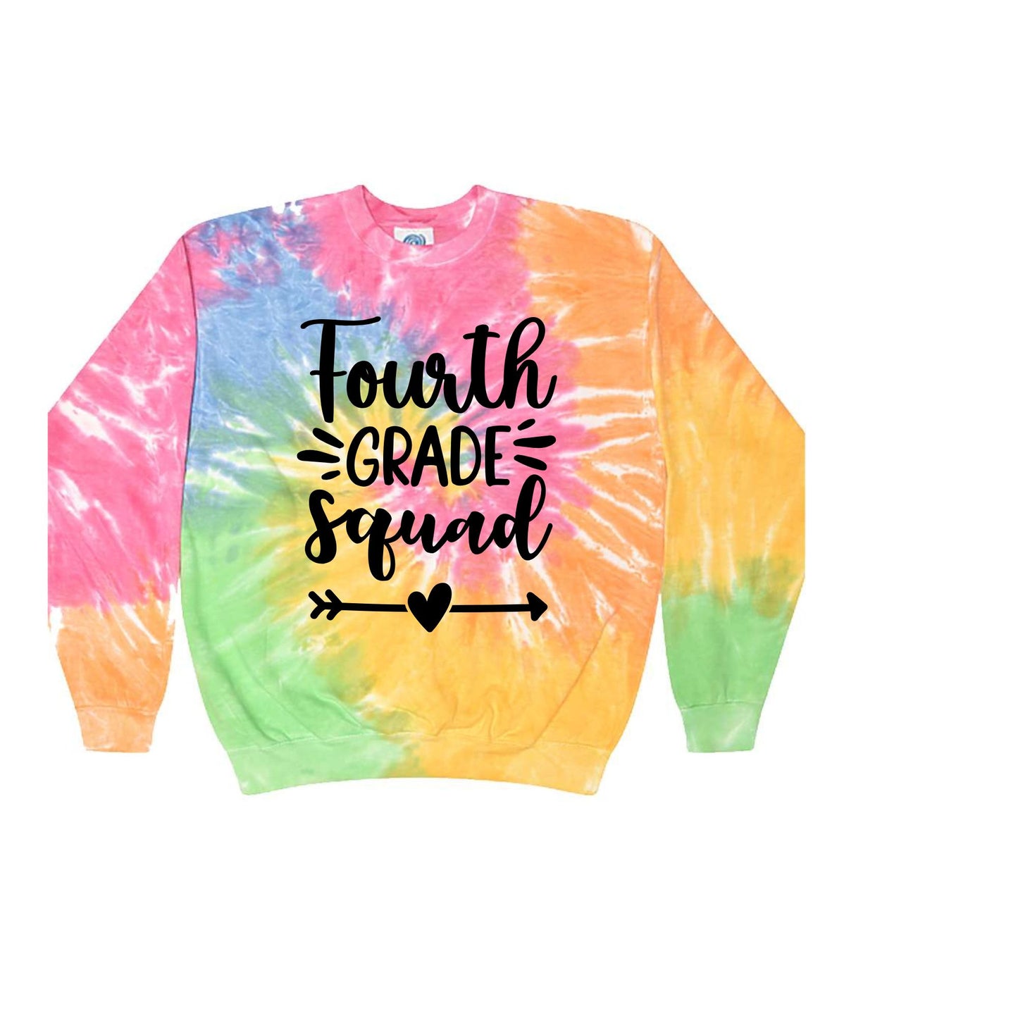 FOURTH GRADE SQUAD ON ETERNITY TIE DYE TEE