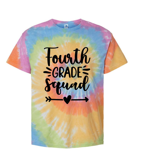 FOURTH GRADE SQUAD ON ETERNITY TIE DYE TEE