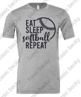 EAT SLEEP SOFTBALL REPEAT