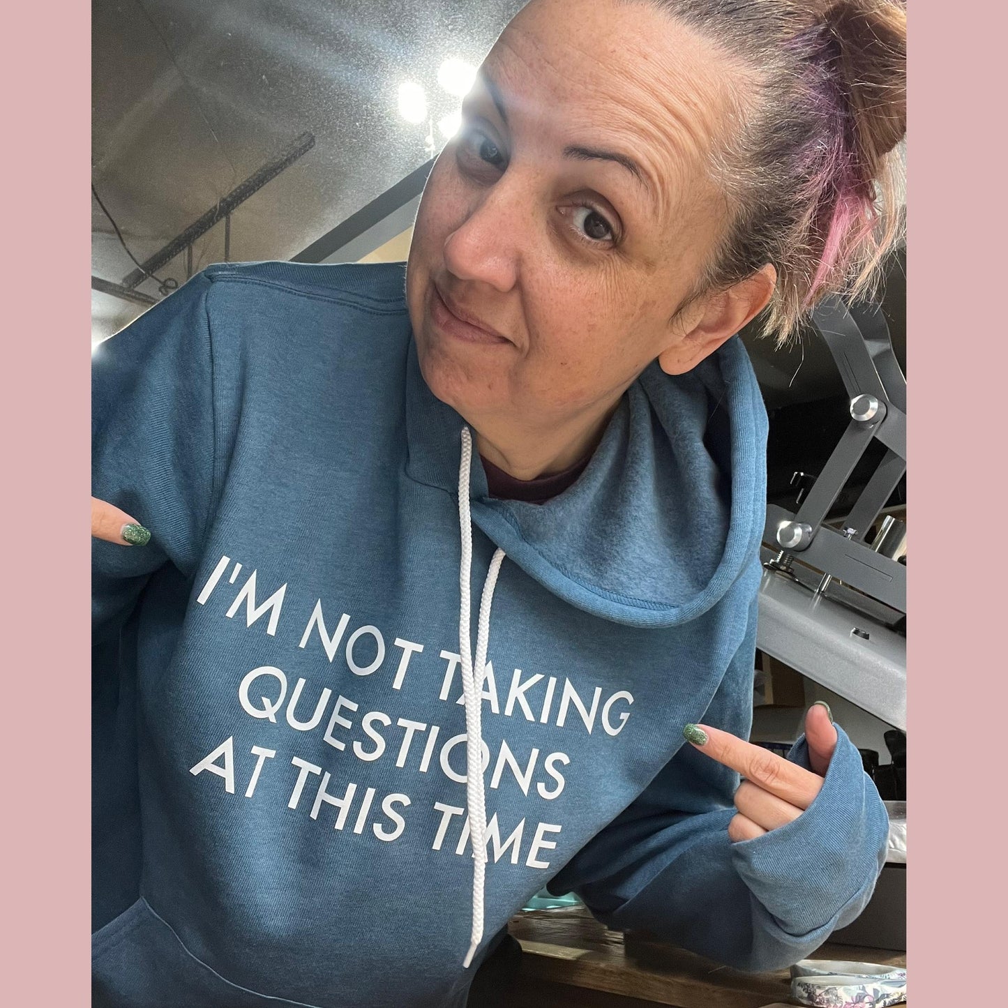 I'M NOT TAKING QUESTIONS AT THIS TIME