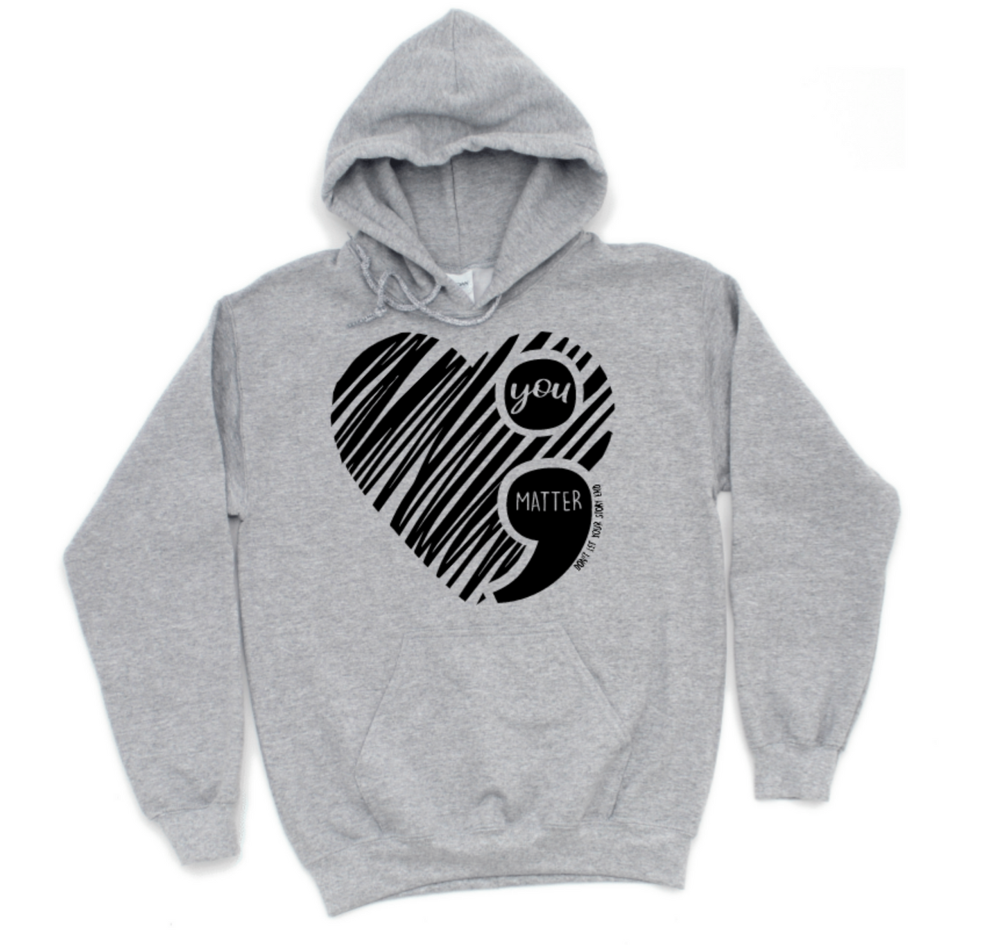 YOU MATTER SCRIBBLE HEART DESIGN