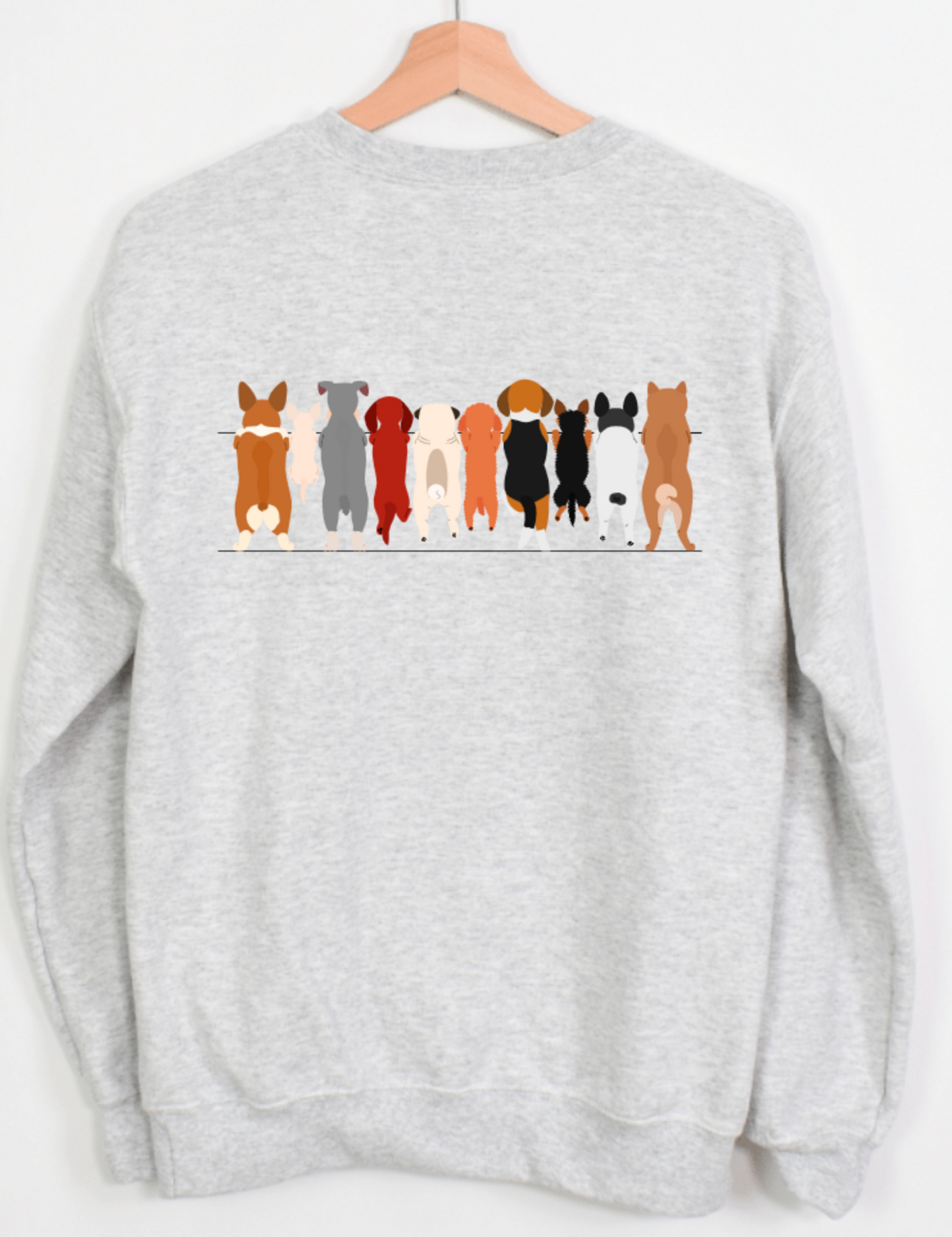 DOGS MAKE ME HAPPY HUMANS MAKE MY HEAD HURT FRONT AND BACK DESIGN