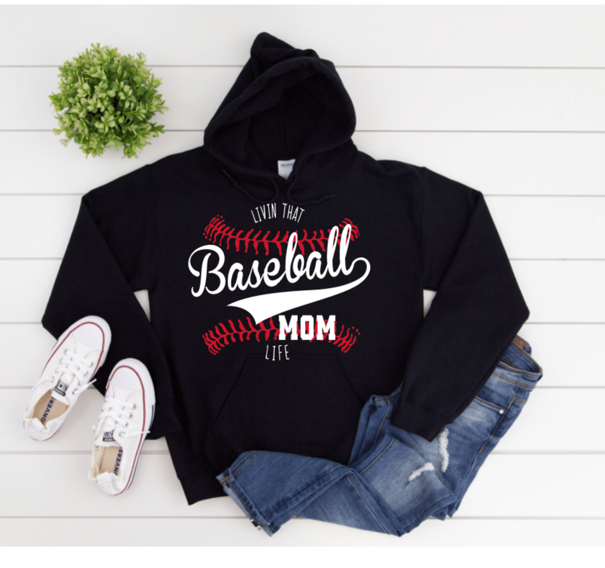 Livin' That Baseball Mom Life Bella Canvas Tee - Deep Heather