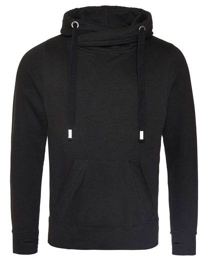 CUSTOM CROSS NECK HOODIE (ONLY BLACK OR GREY)