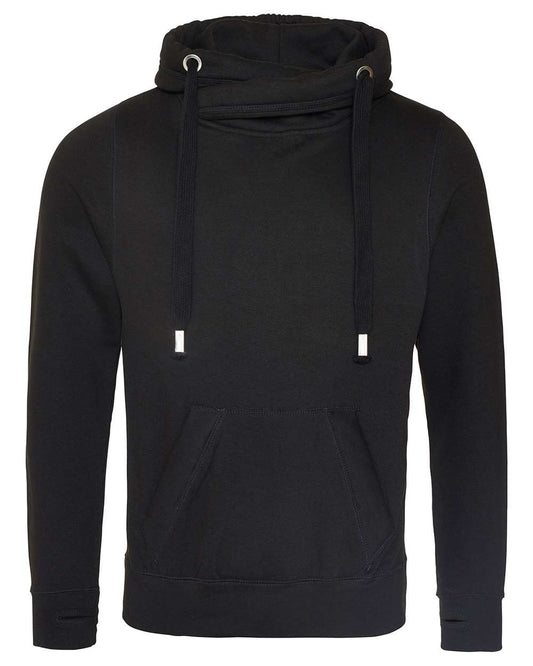 CUSTOM CROSS NECK HOODIE (ONLY BLACK OR GREY)