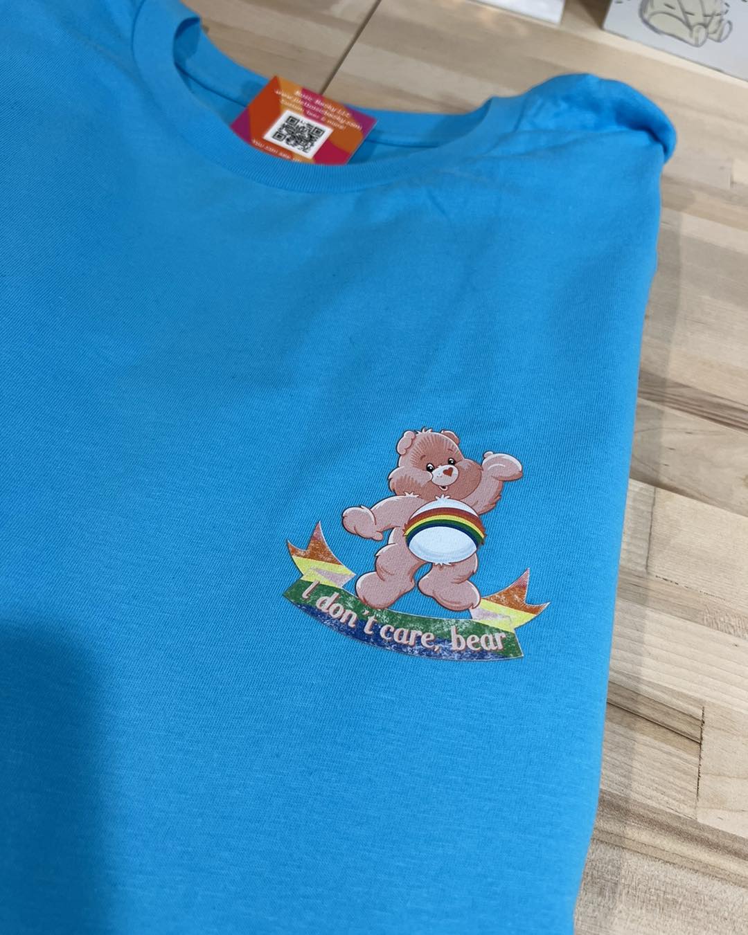 DON'T CARE BEAR POCKET SIZE FRONT