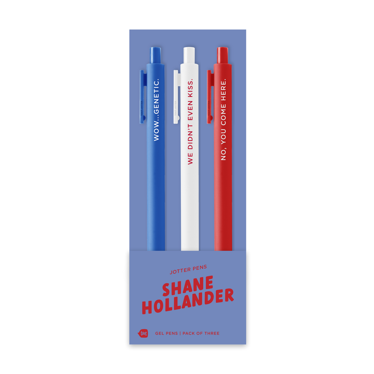 NEW! Heated Rivalry Jotter Pens: Shane Hollander 3 Pack