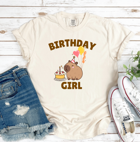 CAPYBARA BIRTHDAY GIRL