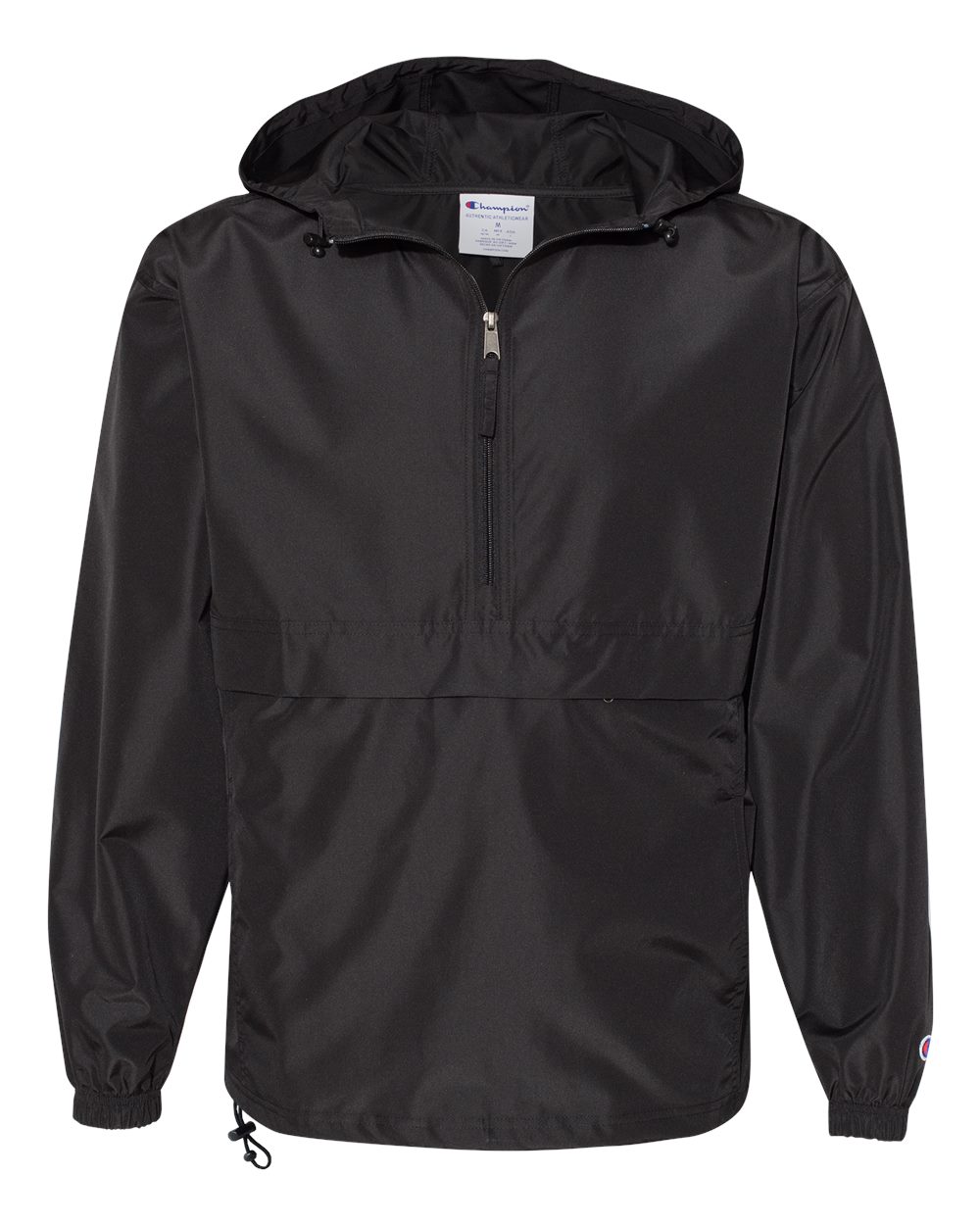 CHAMPION PACKABLE WIND AND WATER RESISTANT HALF ZIP JACKET