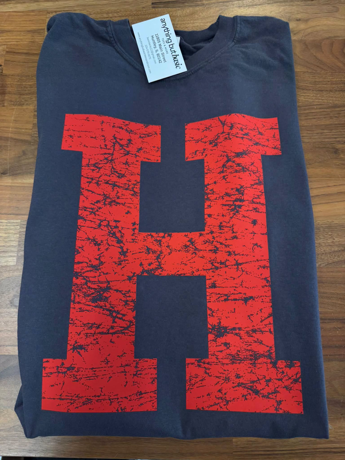 OVERSIZED H ON FRONT