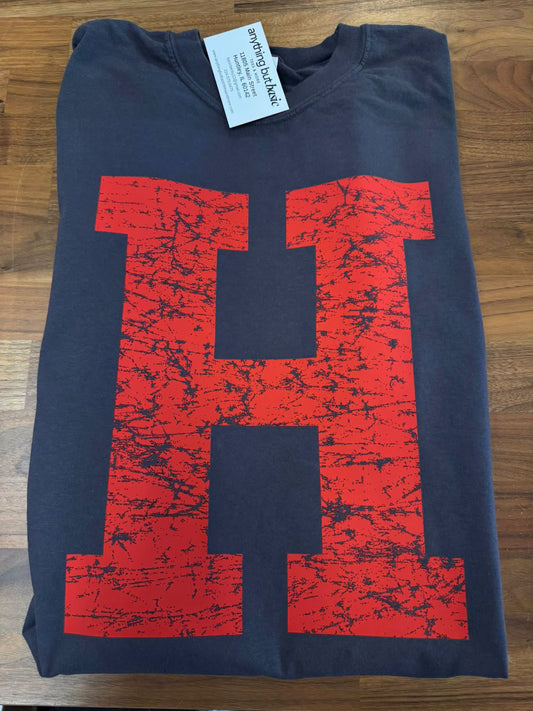 OVERSIZED H ON FRONT