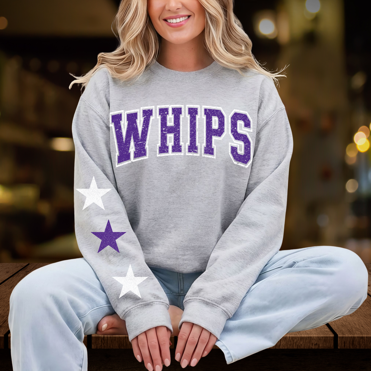 WHIPS AND ONE SLEEVE OF STARS SET UP