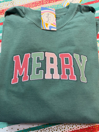 MERRY (EMBROIDERED PATCH DESIGN)