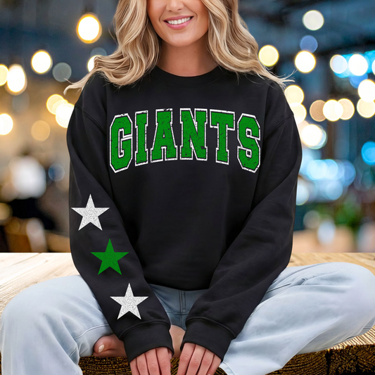 GIANTS ARCH WITH ONE ON SLEEVE OF STARS