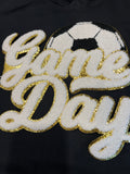 GAME DAY PATCH GOLD TRIM WITH SOCCER