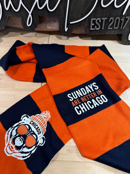 SUNDAYS ARE BETTER IN CHICAGO SCARF