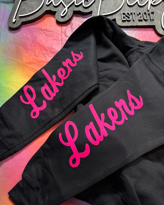 LAKERS HOT PINK PERSONALIZED DESIGN