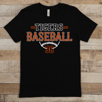 TIGERS BASEBALL WITH OR WITHOUT NUMBER