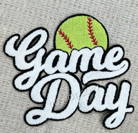 GAME DAY PATCH WITH SOFTBALL
