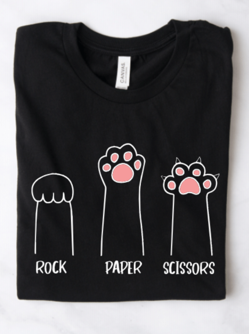 ROCK PAPER SCISSORS CAT PAWS