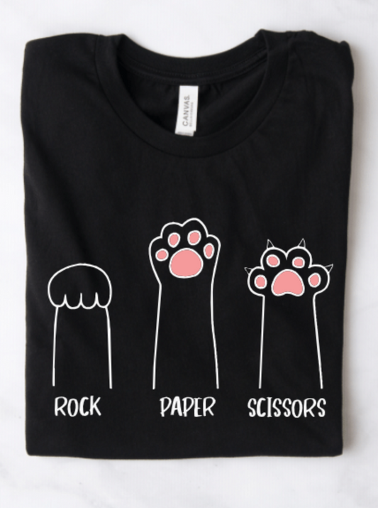 ROCK PAPER SCISSORS CAT PAWS