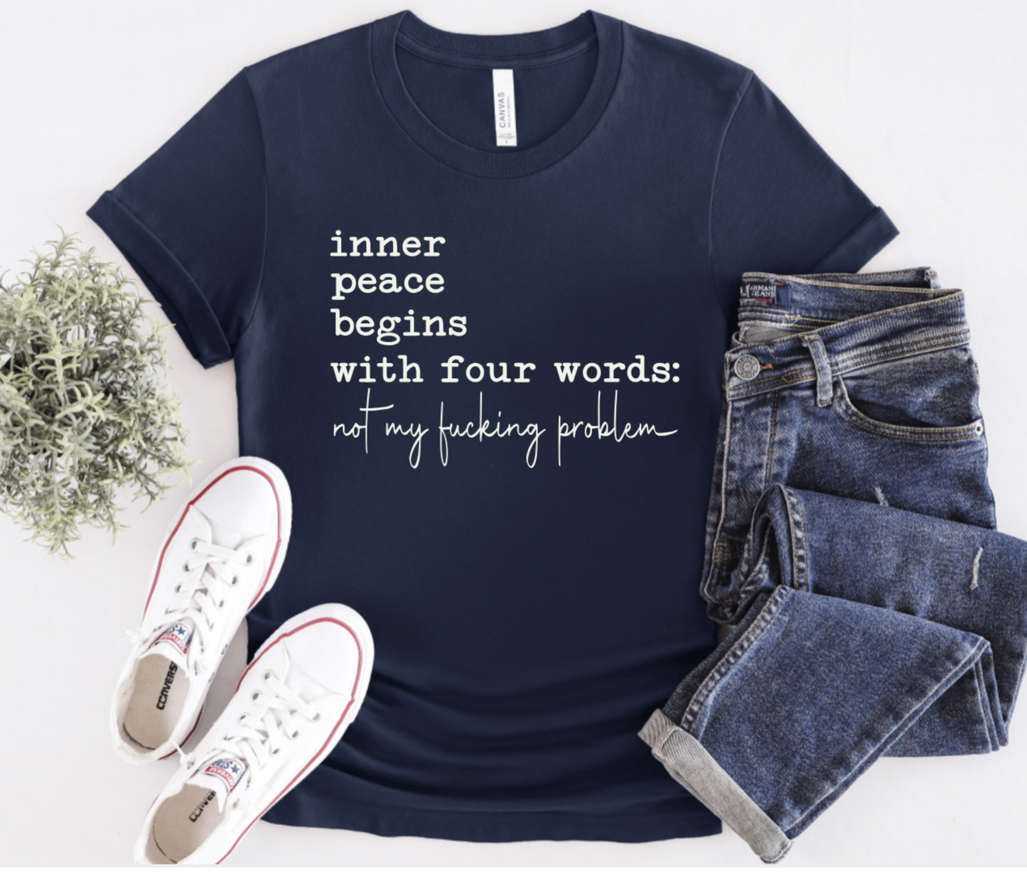 INNER PEACE BEGINS WITH FOUR WORDS