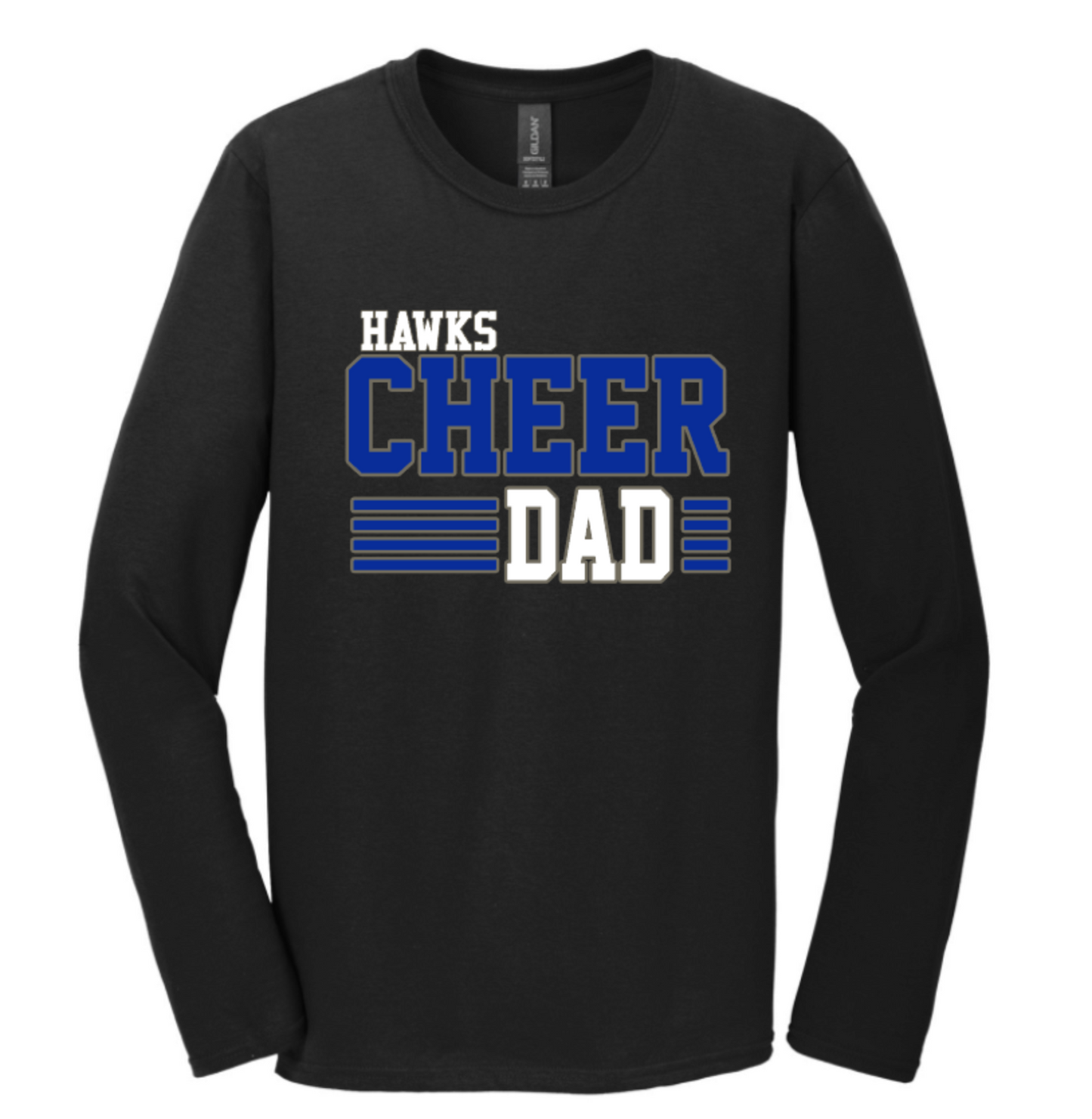 HAWKS CHEER DAD ON BLACK