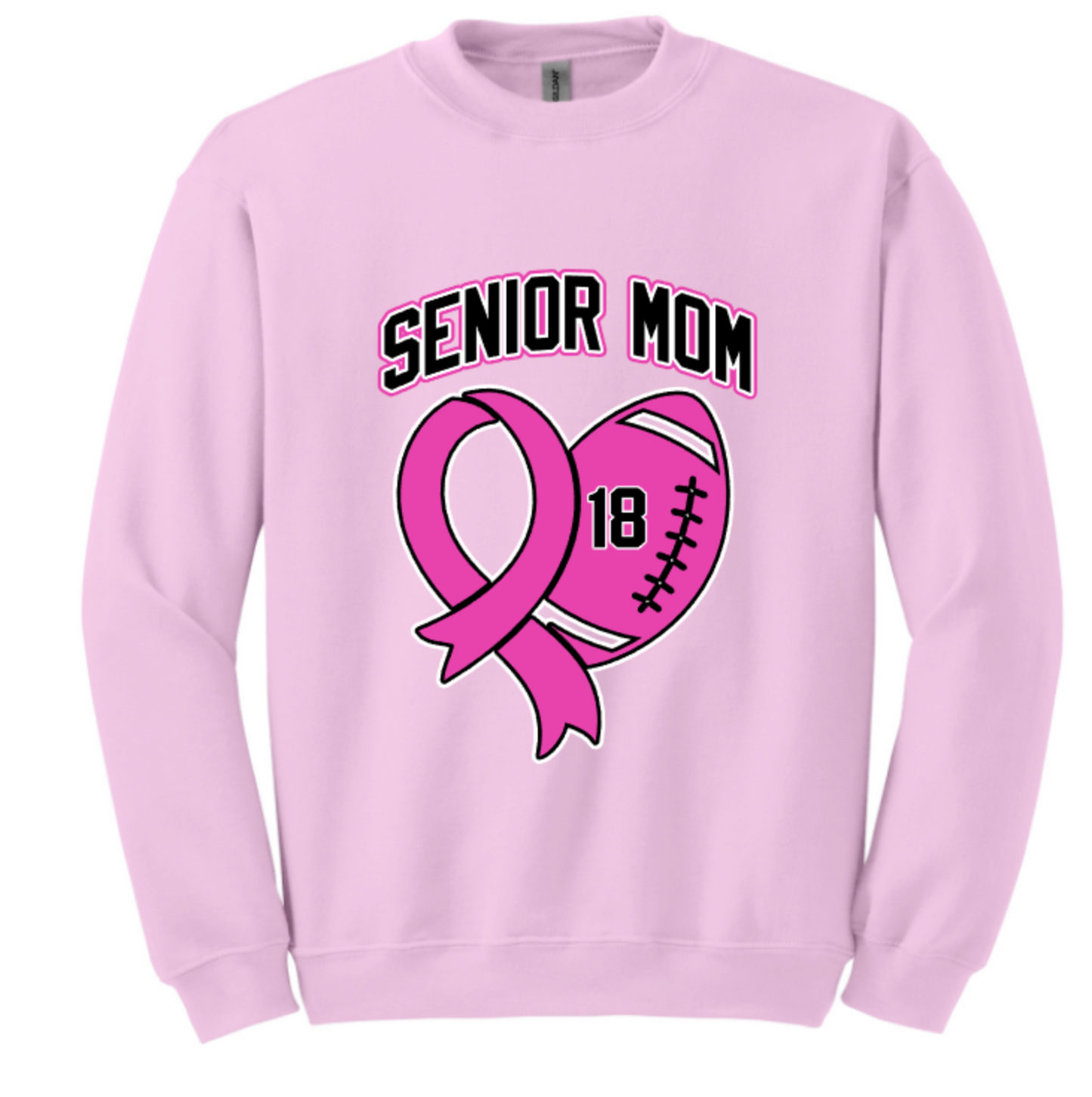 SENIOR MOM FOOTBALL BREAST CANCER AWARENESS