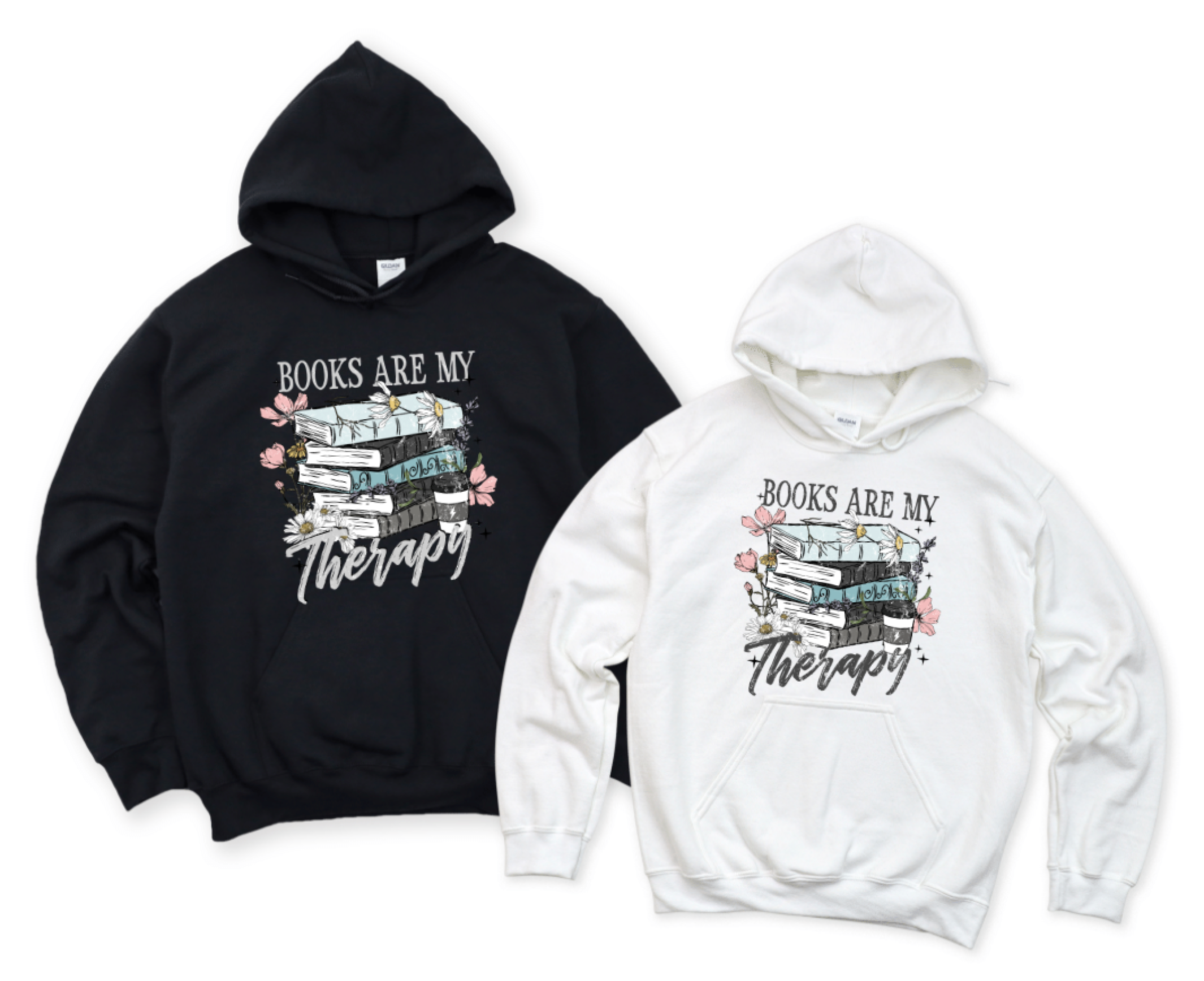 BOOKS ARE MY THERAPY – Basic Becky Tees & More
